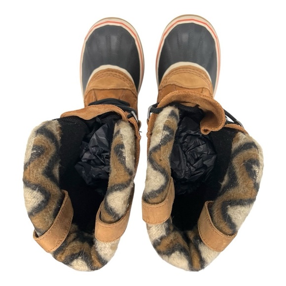 Sorel Joan of Arctic Chevron Knit Lace-Up Waterproof Winter Boots Women’s 6 - Picture 10 of 16